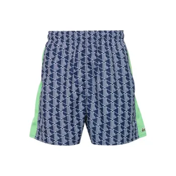 LACOSTE Monogram print Swim Shorts