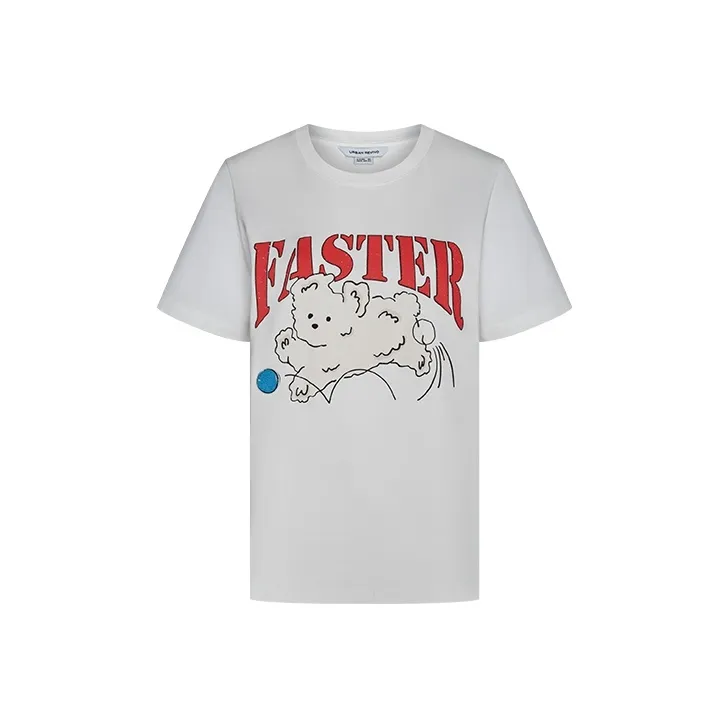 URBAN REVIVO T Shirt Women's Raw White-0