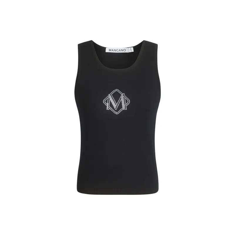 MANGANO Tank Tops Women's Black-0