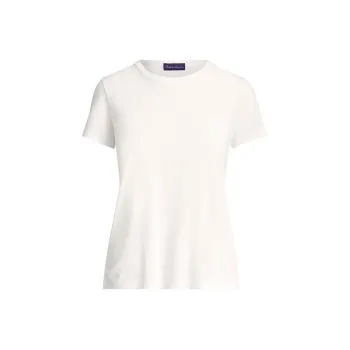Ralph Lauren Collection Logo embroidered Cotton T shirt