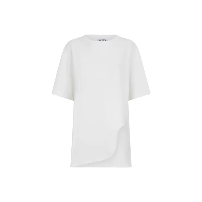 The Attico Logo Embroidered Oversized Jersey T Shirt-0