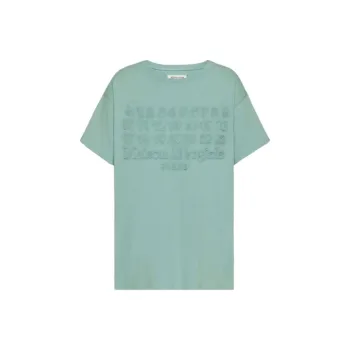 Maison Margiela Logo Print T Shirt 'Baby Blue'