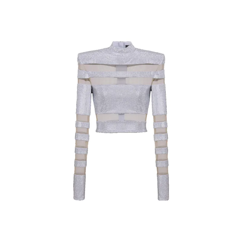 BALMAIN T-Shirts Women's Silver-0