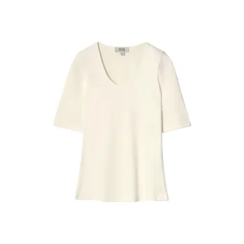 COS T Shirts Women's Ecru
