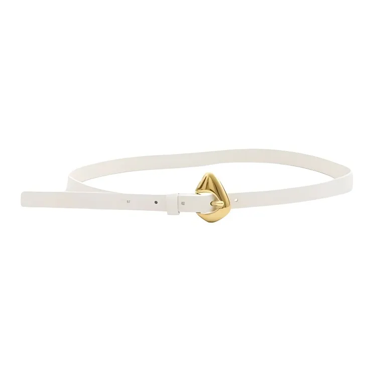 Bottega Veneta Leather Belts Women's White -2