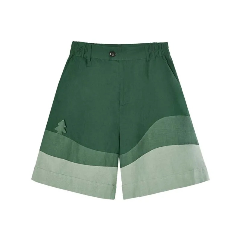 VALLEYOUTH Casual Shorts Unisex Wilderness Green-0