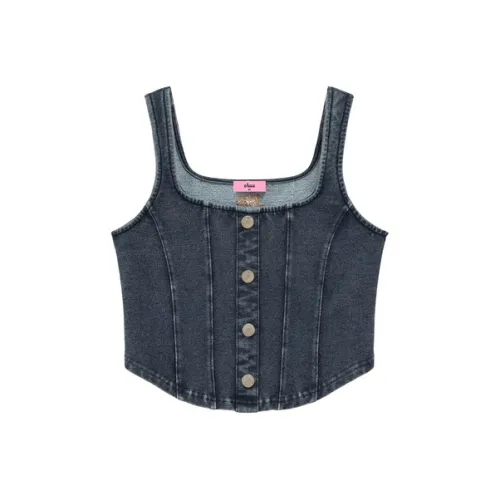 CHUU Tank Tops Women's Medium Denim Blue