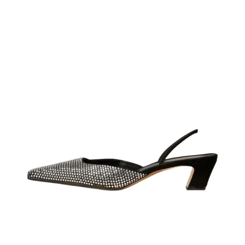 KHAITE Roosevelt Chunky Heel High Heels 4cm Women's Black