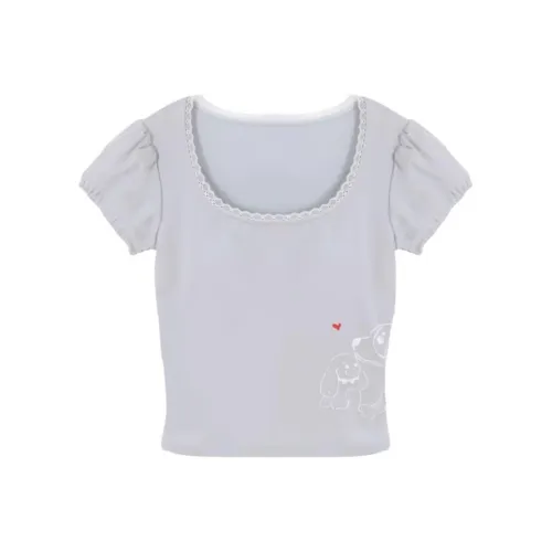 MUSTOFF T Shirts Women's Blue