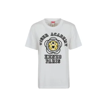 KENZO Logo Flocked Crewneck T-Shirt