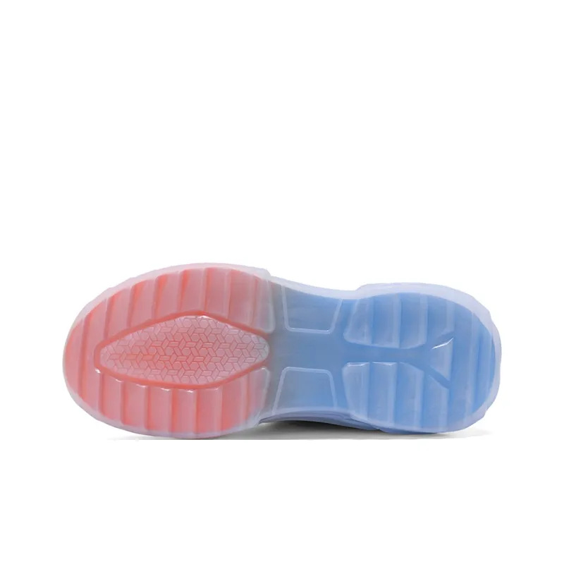 WARRIOR Chunky Sneakers Men Low Top White/Red/Blue/Black/White/Light Blue-5