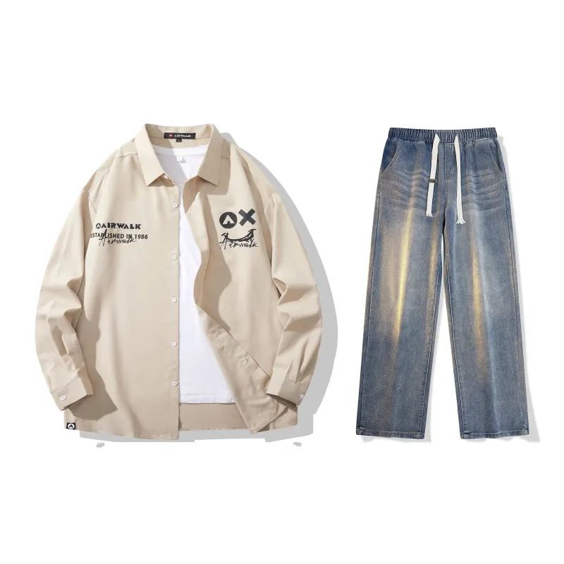 Airwalk Shirt Matching Sets Unisex-16