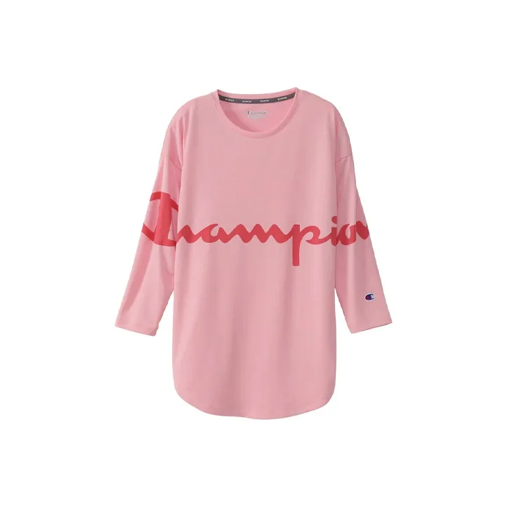 Champion Straight Long-Sleeved T-Shirt Japan Version Women's-12