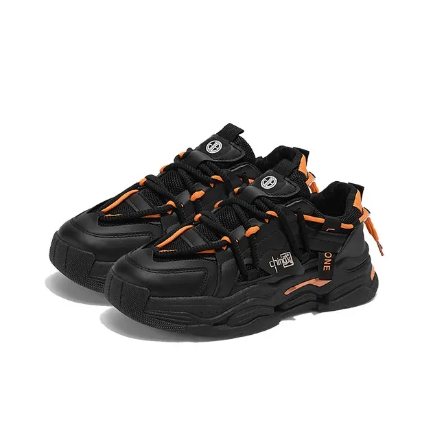 Yi Jiabao Abrasion Resistant Breathable Low Top Chunky Sneakers Men's-2