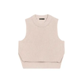 Maje Sleeveless Wool Sweater
