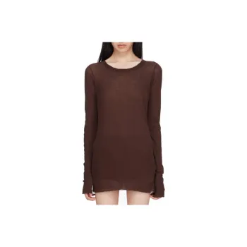 RICK OWENS Ribbed Longsleeved T shirt