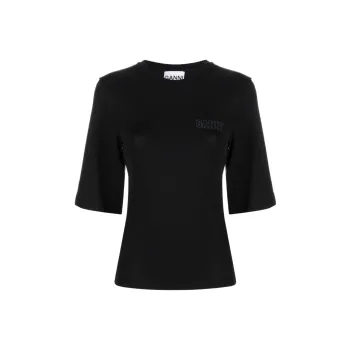 GANNI T Shirts Women's Black