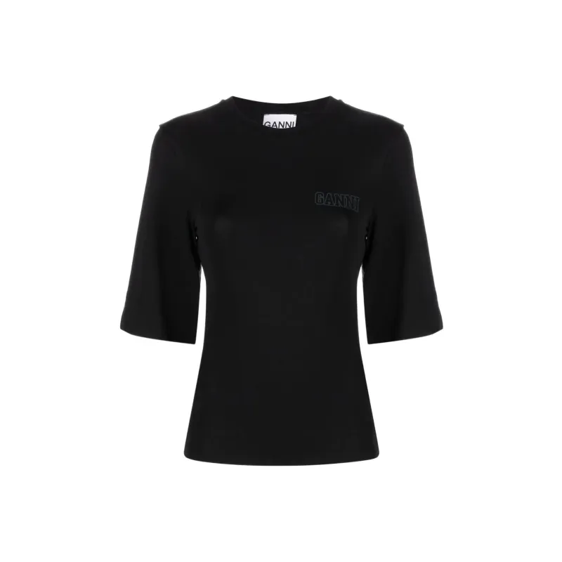 GANNI T Shirts Women's Black-0