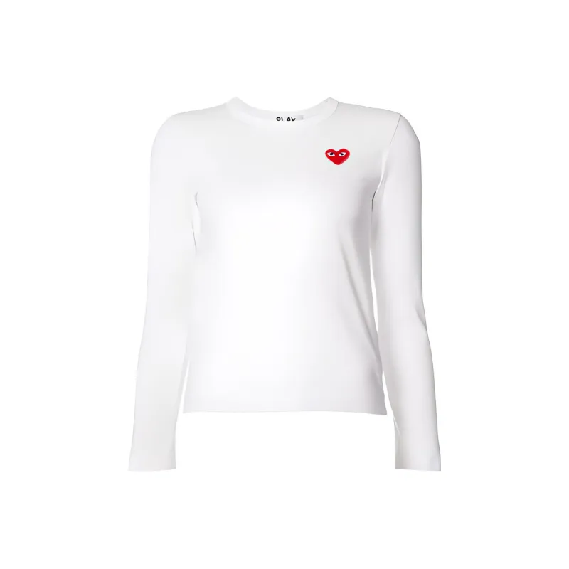 CDG Play T Shirts Women's White-0
