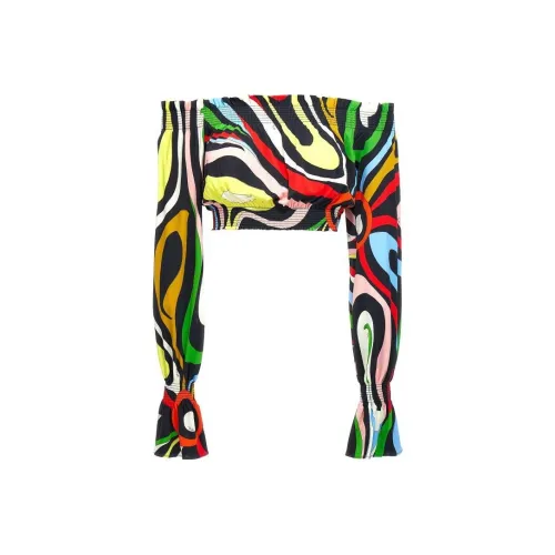 EMILIO PUCCI Marmo-print Crop Top