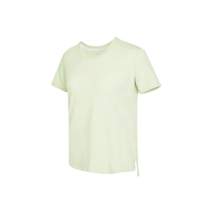 Nike T Shirts Women's Light Olive Green Gray-0