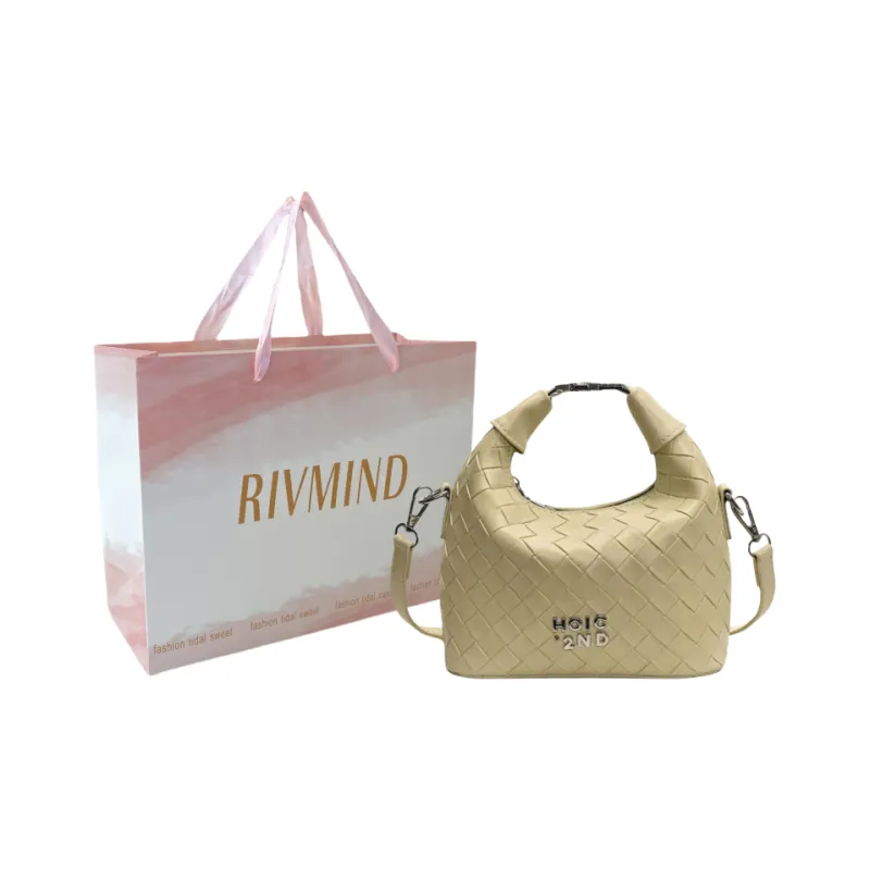 RIVMIND PU Crossbody One Shoulder Handbag Women's White/Pink/Silver/Green/Brown/Black-18