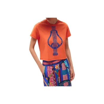HERMES SS23 Crop Tops Women's Vivid Orange