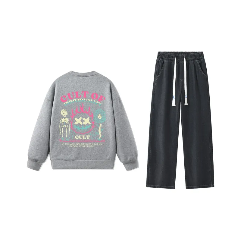 CULT OF INDIVIDUALITY Sweatshirt Sets Unisex-48