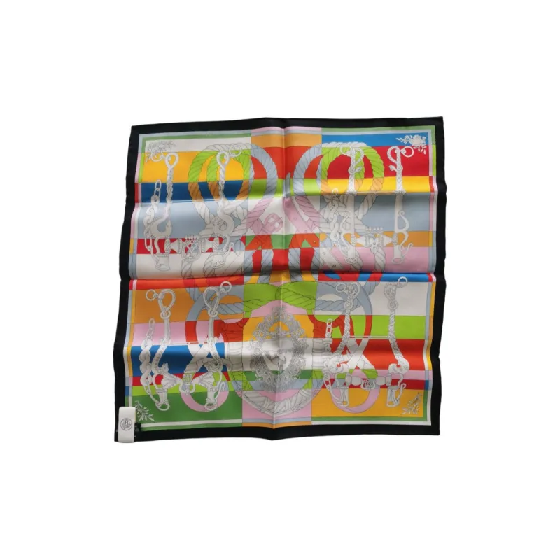 HERMES Mulberry Silk Scarves Unisex Multicolor-0