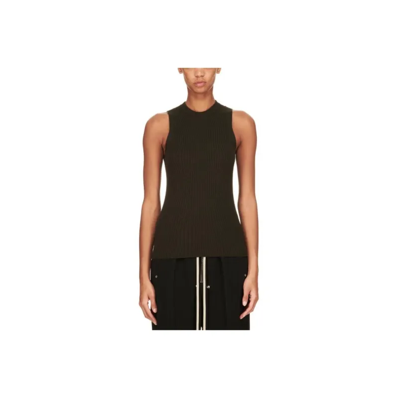 RICK OWENS Ribbed Knit Tank Top-0