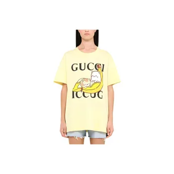 GUCCI x Bananya T Shirt Women's Yellow