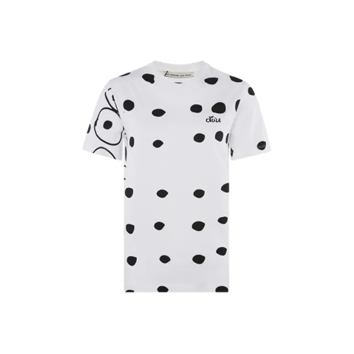 ETRE CECILE SS21 Straight T-Shirt Women's White Black-0