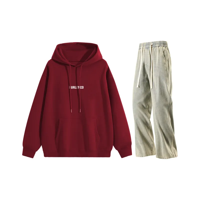 Hurley Sweatshirt Sets Unisex-50