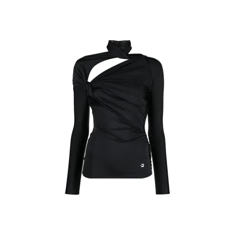 COPERNI Logo plaque Cut out Long sleeve Top-0