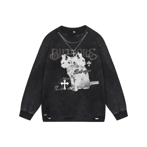 BEAR UNION Drop Shoulder Sleeve Long Sleeved T Shirts Unisex