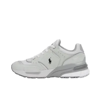 Polo Ralph Lauren Trackster 250 Low Top Casual Shoes Men's Gray White