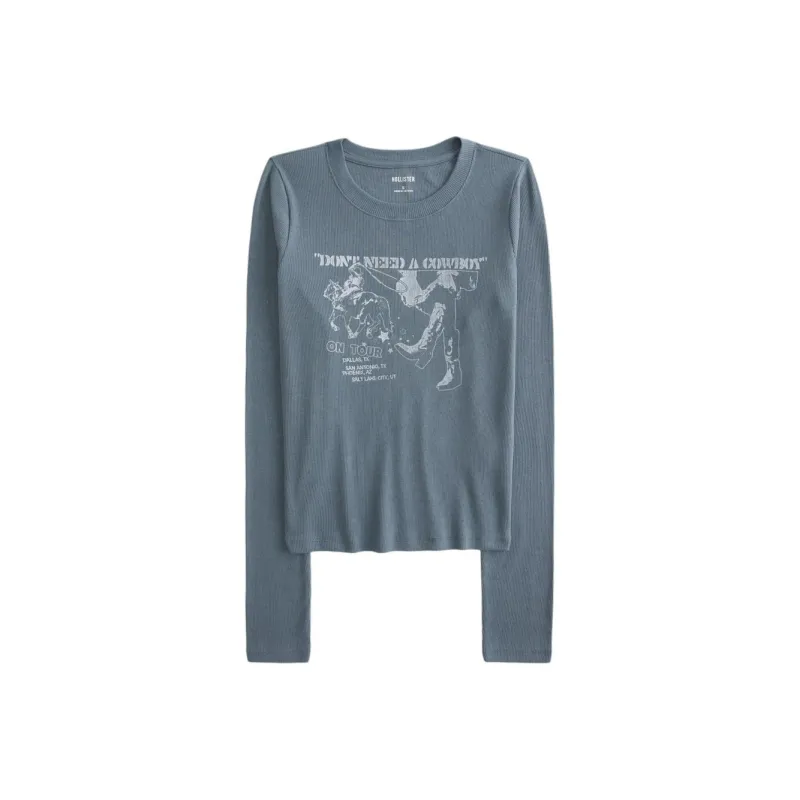 Hollister T-Shirt Women's Dark Blue-0