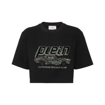 PHILIPP PLEIN Car Cropped T shirt