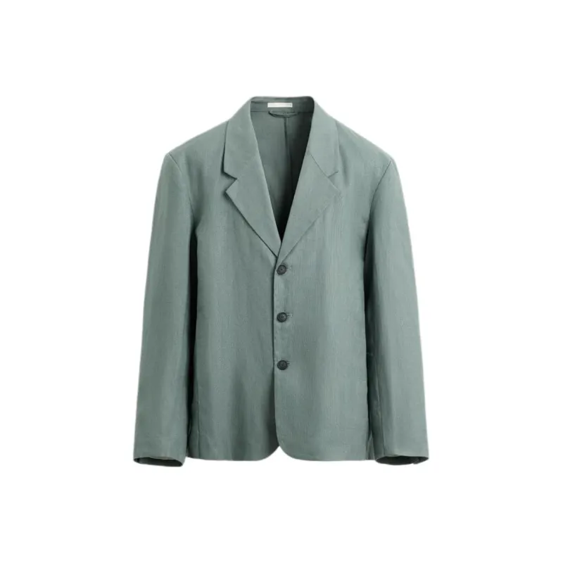 ZARA Business Suit Men's Gray Green-0