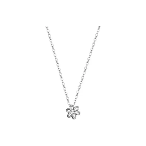 Heart Grass S925 Silver Necklaces Women's