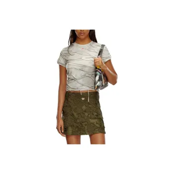 DIESEL Distressed Cotton T Shirt