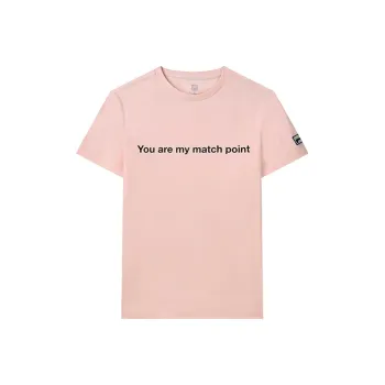 Msgm X FILA T Shirts Women's Bean Cherry Blossom Pink
