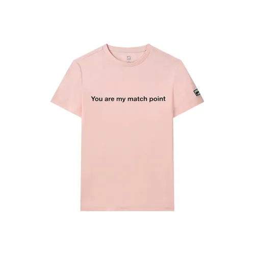 Msgm X FILA T Shirts Women's Bean Cherry Blossom Pink