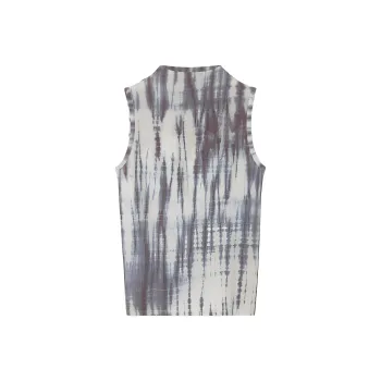 COS x TABATA SHIBORI Tank Tops Women's Beige/Blue