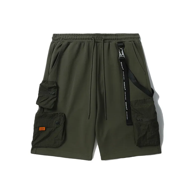 MUSIUM DIV Elasticated waistband Cargo Shorts-0
