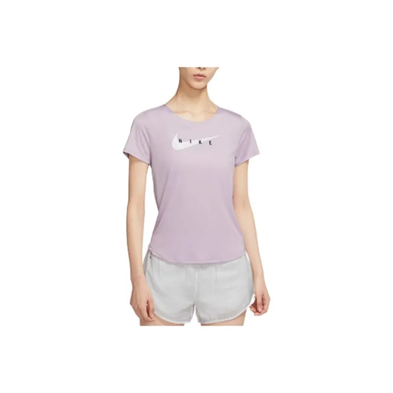Nike SwooshDri Fit T Shirt Women's Light Purple-0