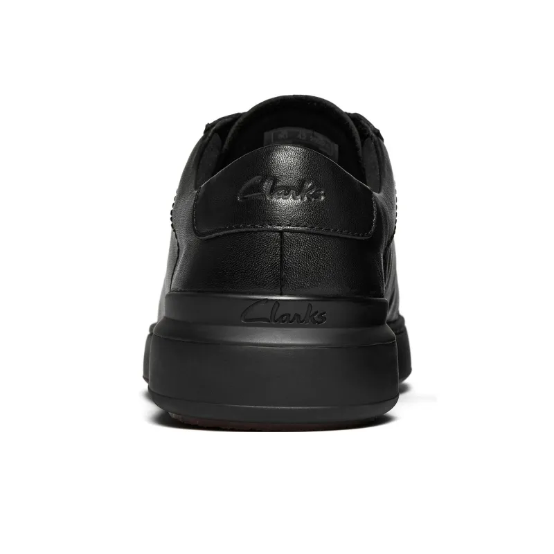 Clarks Slip Resistant Low Top Skateboard Shoes Men's Black-3