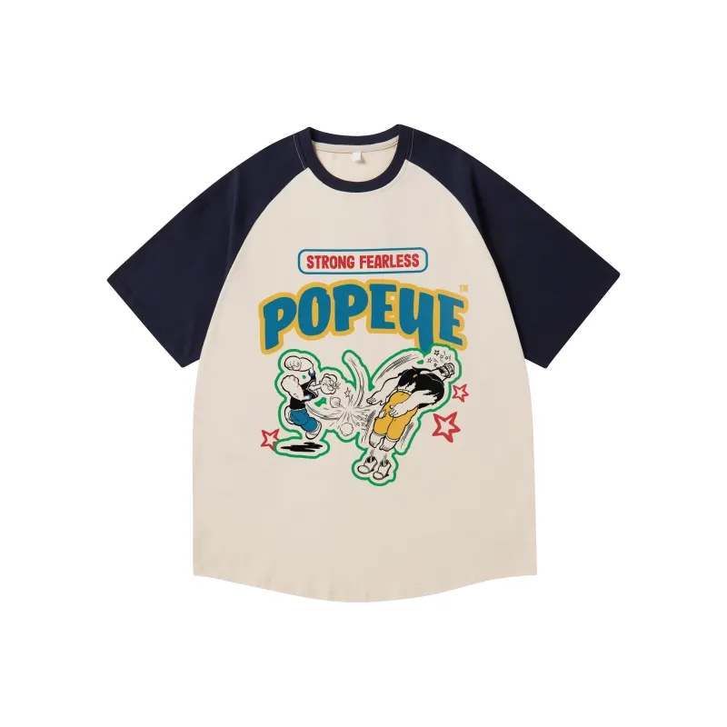 POPEYE Raglan Sleeve T Shirt Women's-2