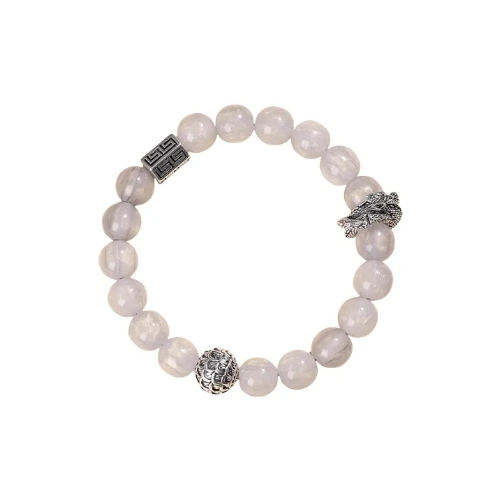FUO Colored Glaze Jade Bracelets Unisex-7