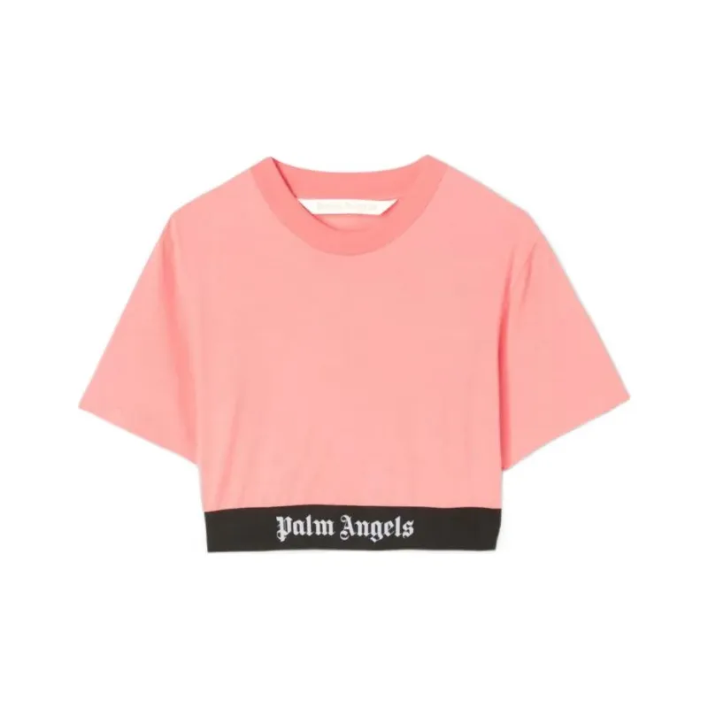 PALM ANGELS Crop Tops Women's Pink-0